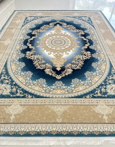 عکس فرش ابی اسمانی