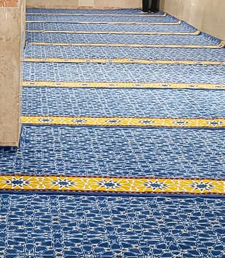 عکس فرش ابی اسمانی
