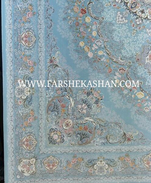 عکس فرش ابی اسمانی