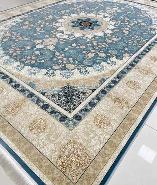 عکس فرش ابی رنگ