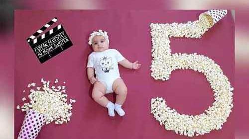 ایده عکس ماهگرد سه ماهگی