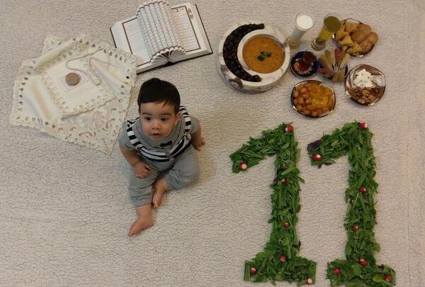 عکس ماهگرد دختر ۱۱ ماهگی