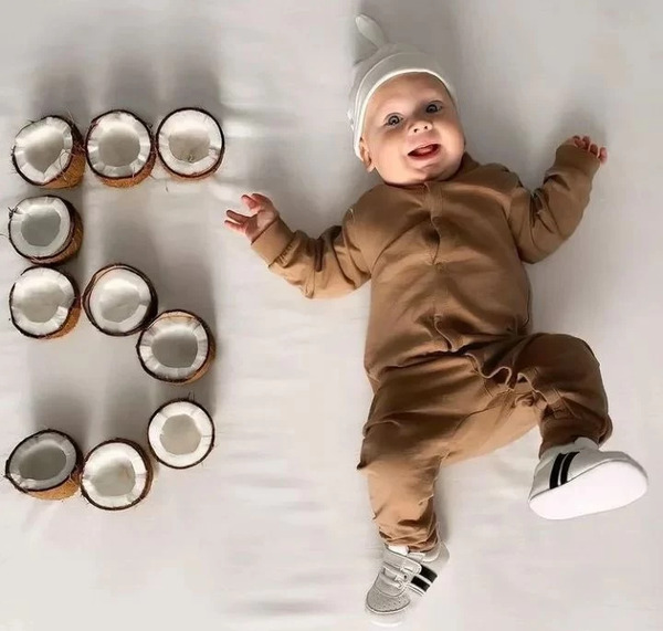 عکس ماهگرد یک ماهگی پسرانه