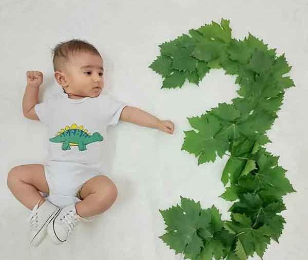 ایده عکس ماهگرد با گیلاس