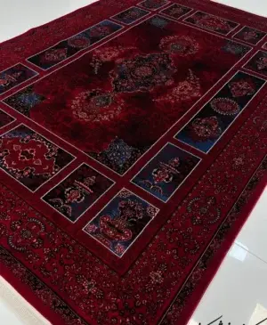 عکس فرش ماشینی قرمز