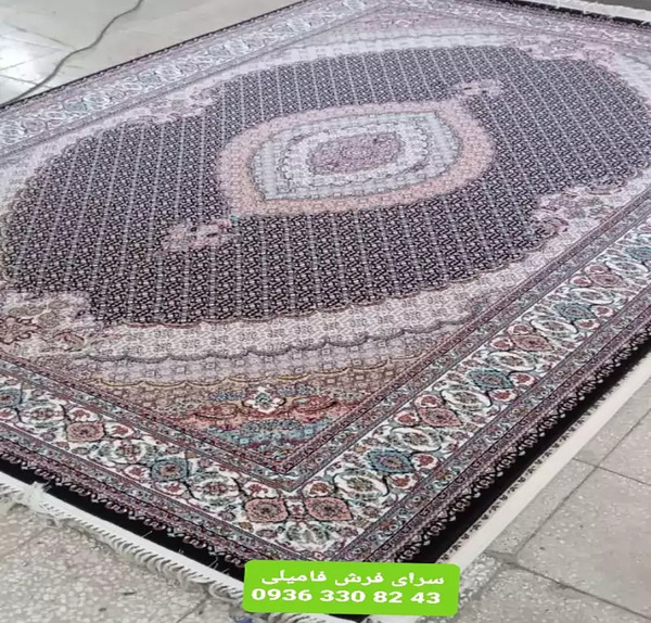 عکس فرش ماشینی طرح ماهی