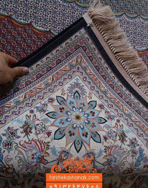 عکس فرش ماشینی طرح ماهی