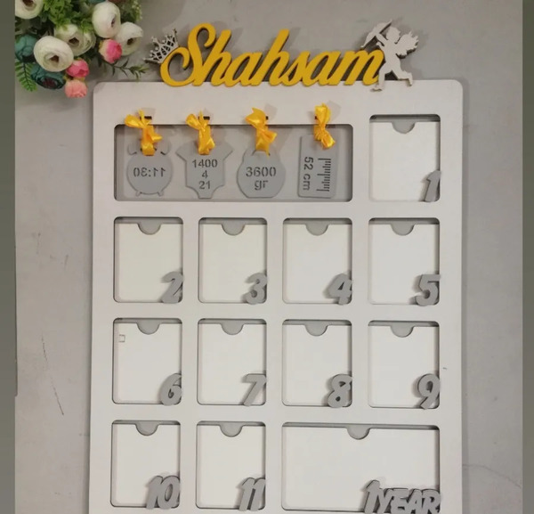 قاب عکس برای ماهگرد نوزاد