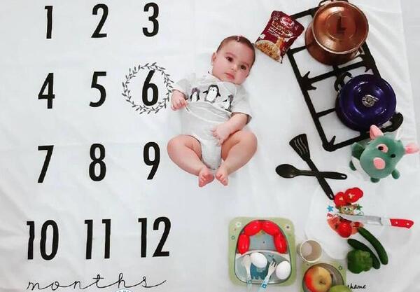 عکس ماهگرد نوزاد 10 ماهه