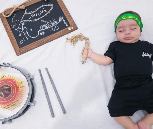 عکس ماهگرد نوزاد در ماه محرم