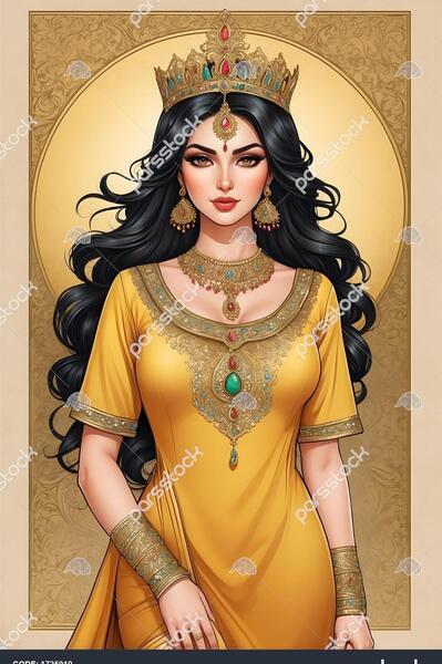 عکس نقاشی ملکه زیبا