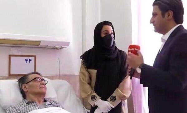عکس جدید رضا رویگری در خانه سالمندان