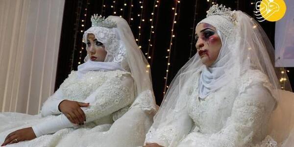 عکس دختر خوشگل با لباس عروس