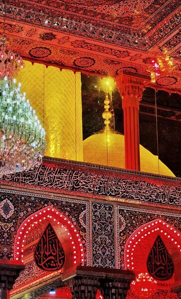 عکس با کیفیت از داخل حرم امام حسین