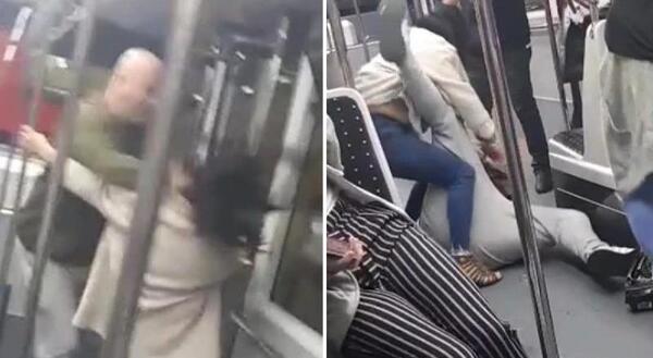 عکس از داخل اتوبوس با مسافر