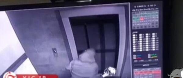 عکس دختر داخل آسانسور