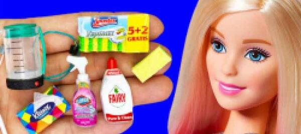 عکس وسایل باربی با خمیر کلی