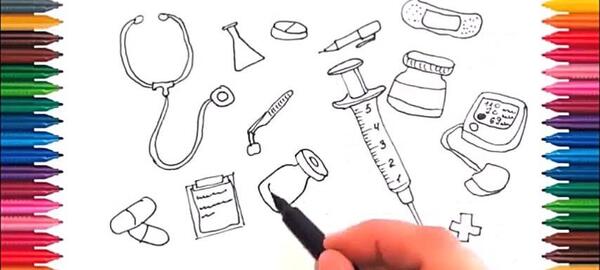 عکس وسایل پزشکی نقاشی