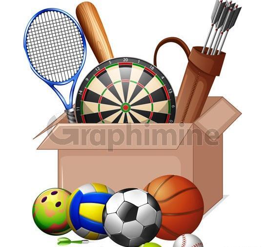 عکس وسایل ورزشی نقاشی