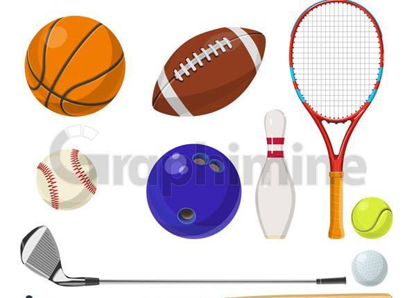 عکس وسایل ورزشی نقاشی