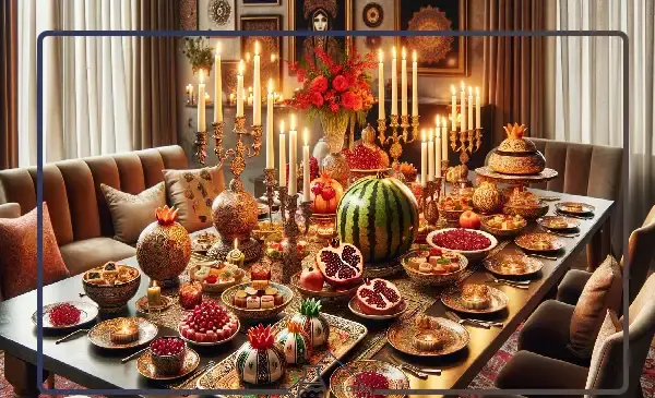 عکس وسایل تزیینی برای شب یلدا