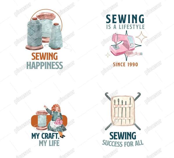 عکس نقاشی وسایل خیاطی
