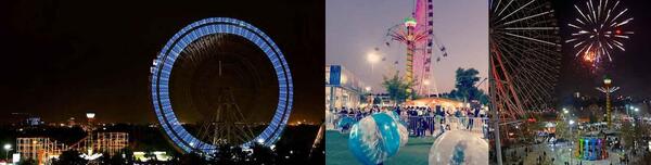 عکس وسایل شهربازی پارک ملت مشهد