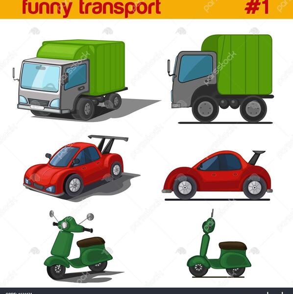 عکس وسایل نقلیه کارتونی