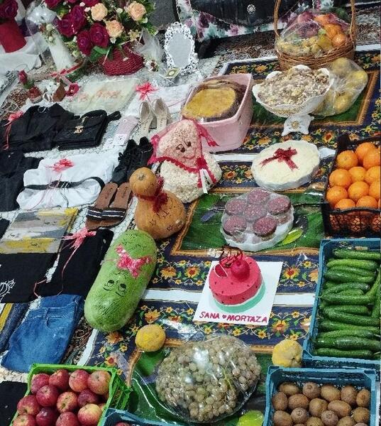 عکس وسایل یلدایی عروس