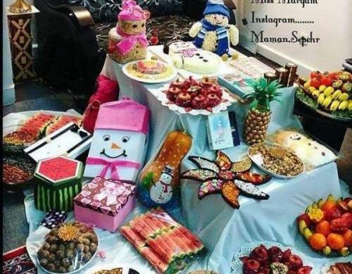 عکس وسایل یلدایی عروس