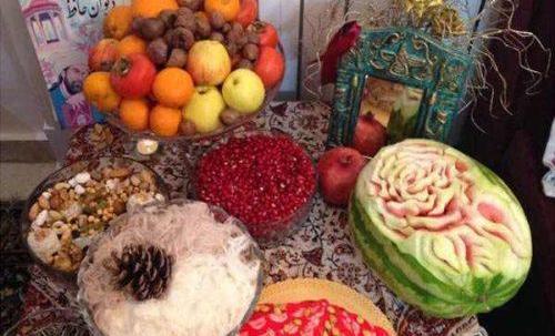 عکس وسایل شب یلدا برای عروس