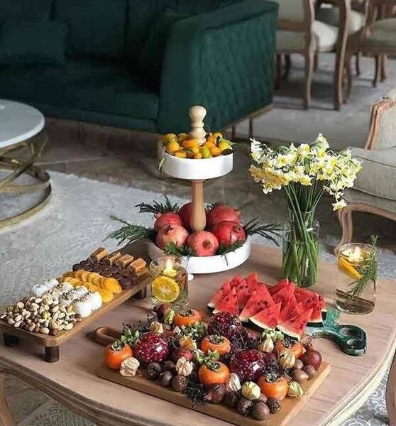 عکس وسایل شب یلدا برای عروس