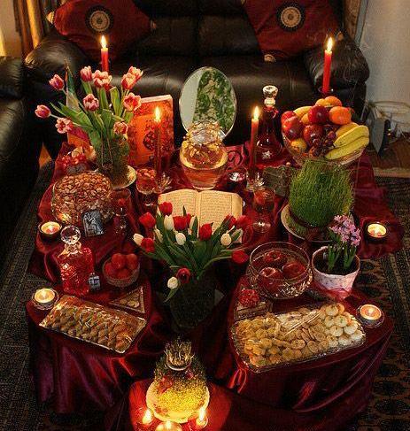 عکس وسایل شب یلدا برای عروس