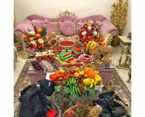 عکس وسایل شب یلدا برای عروس