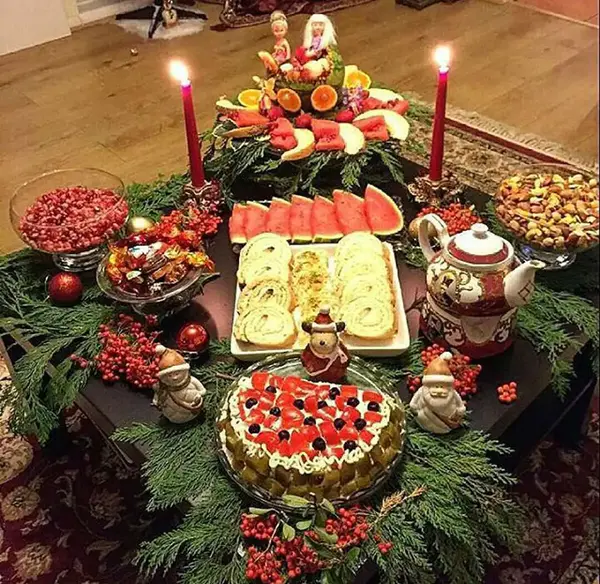 عکس تزیین وسایل شب یلدا برای عروس