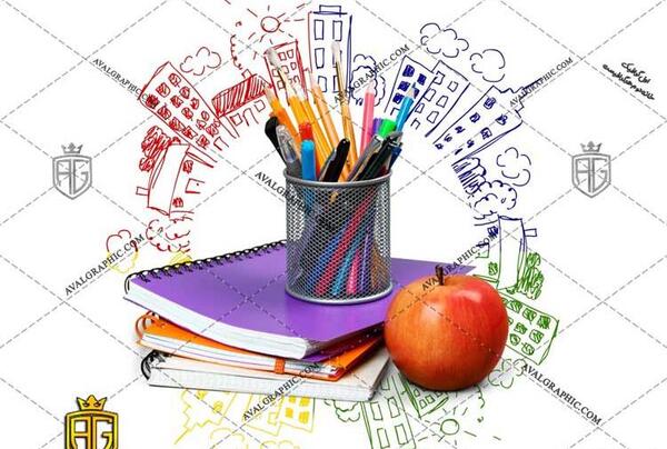 گرافیک عکس وسایل نقاشی برای پروفایل