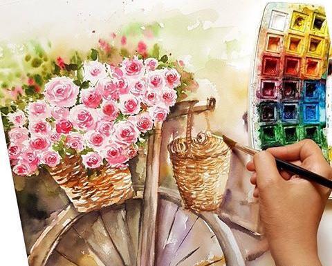گرافیک عکس وسایل نقاشی برای پروفایل