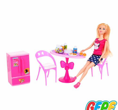 عکس عروسک باربی با وسایل
