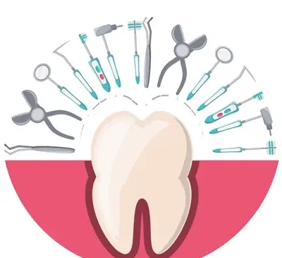 عکس نقاشی وسایل دندانپزشکی
