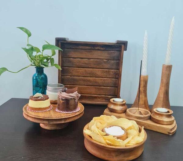 عکس وسایل چوبی پذیرایی