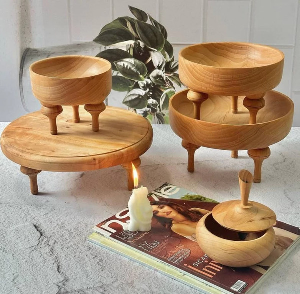 عکس وسایل چوبی پذیرایی