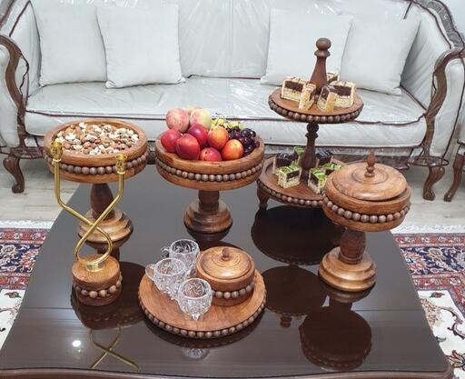 عکس وسایل چوبی پذیرایی