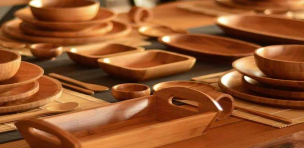 عکس وسایل چوبی در آشپزخانه