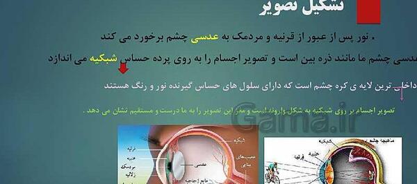 عکس داخل چشم کلاس پنجم
