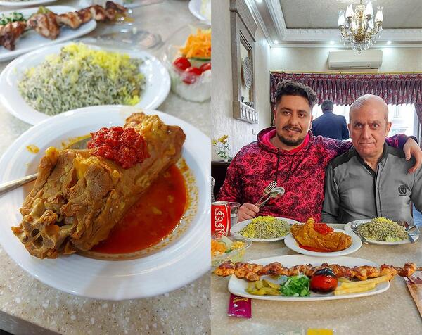 عکس داخل رستوران پسرخاله هشتگرد