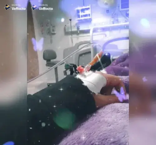 عکس فیک دختر بستری شده در بیمارستان