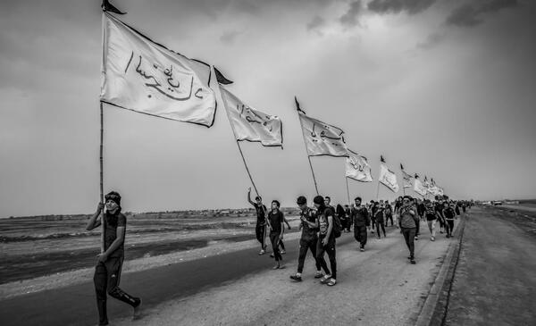 عکس هنری از پیاده روی اربعین