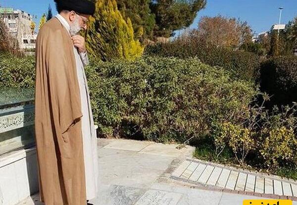 عکس سنگ قبر پدر رئیسی
