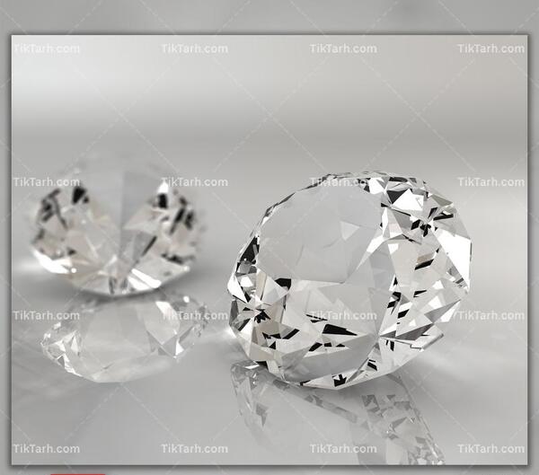 عکس سنگ الماس سفید