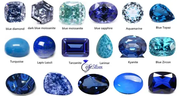 عکس سنگ عقیق آبی